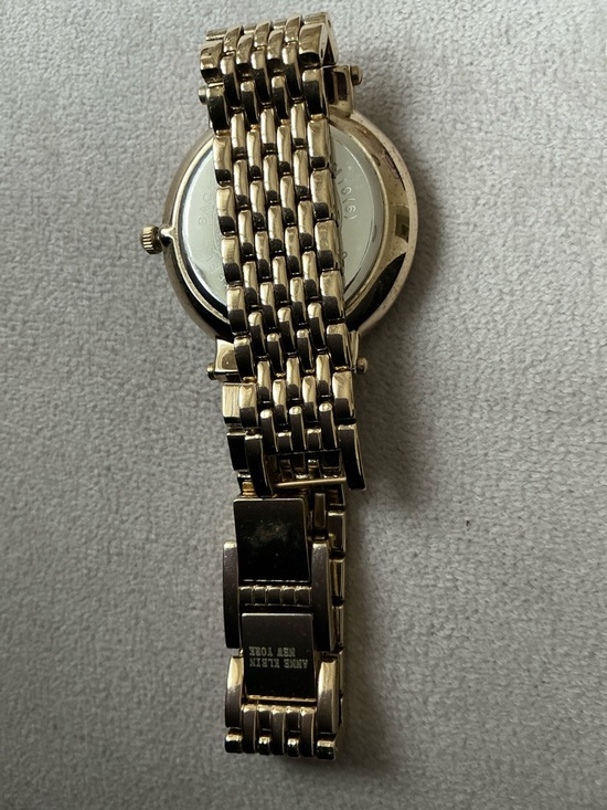 Anne Klein Gold Tone Mother-of-Pearl Dial Crystal-Accented Women’s Watch main image 2